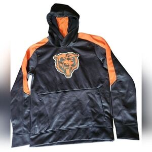 Chicago Bears Youth Hoodie Pullover‎ Orange Blue NFL Football Size Large